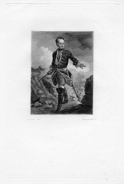 Engraved Portrait by François Dequevauviller d’après Alexandre Joseph Desenne